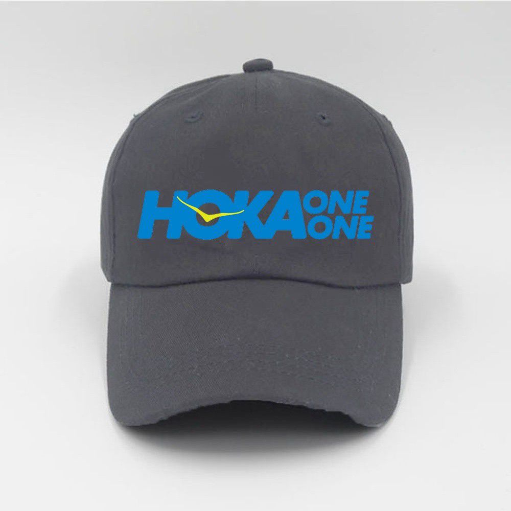 Hoka Baseball Caps NZ - Hoka Logo Top Level Grey (ALF348607)